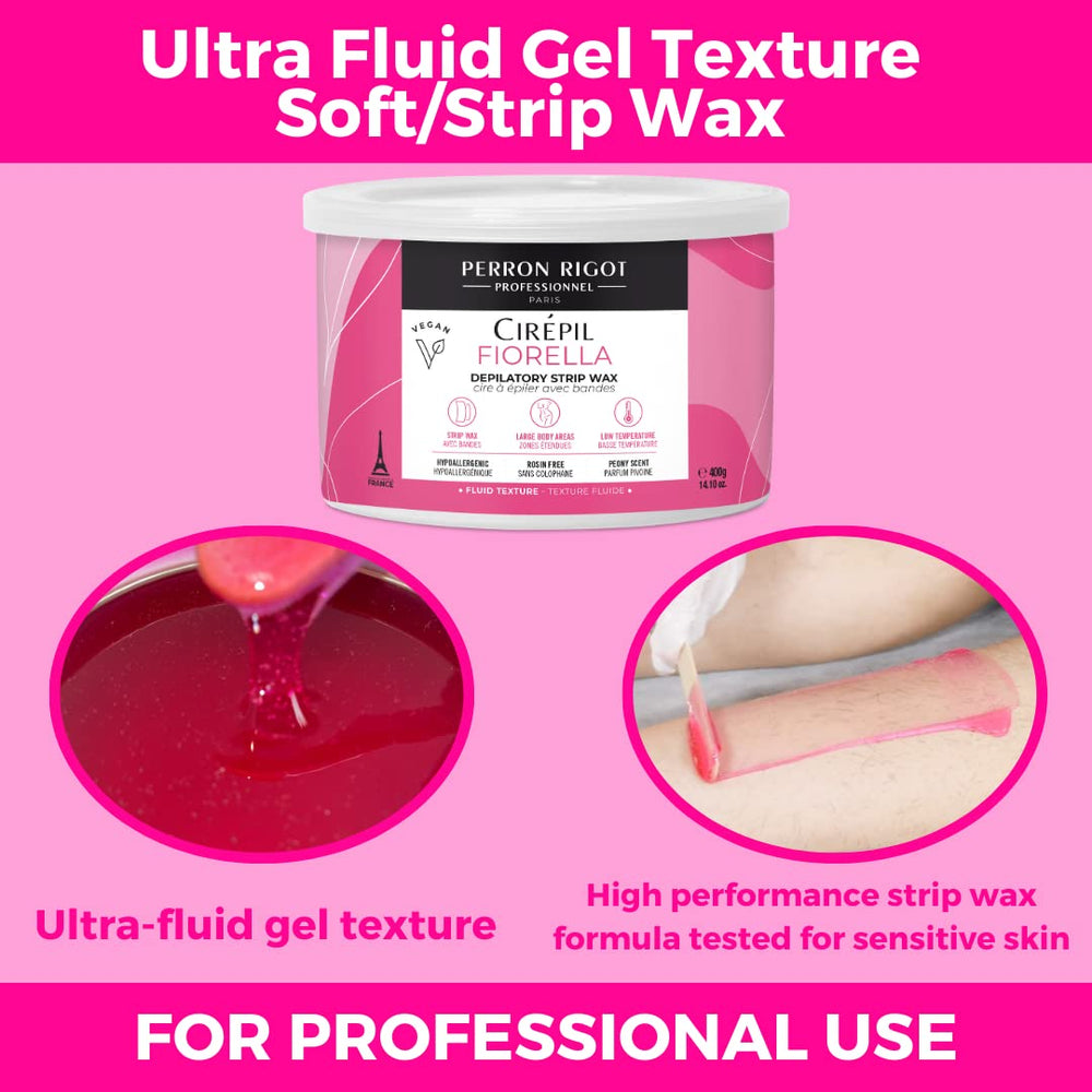 Cirepil Fiorella heater-ready wax for fast, consistent melting.