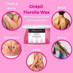 Cirepil Fiorella peony-scent soft wax with pleasant aroma during waxing sessions.