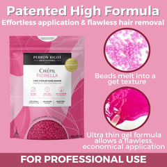 Cirepil Fiorella pink holographic wax closeup with peony scent