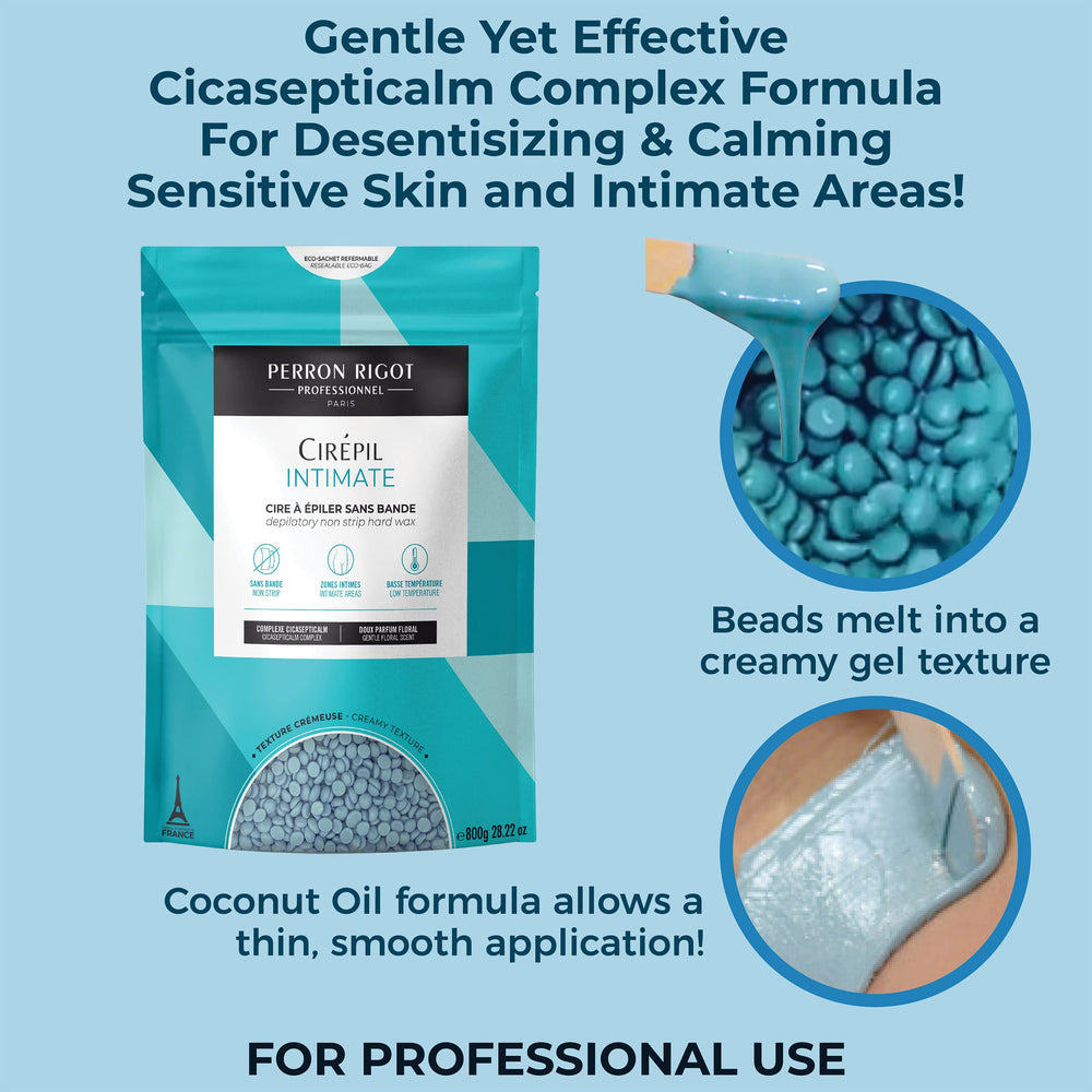 Cirepil shrink wrap removal demonstrating efficient hair capture without strips.