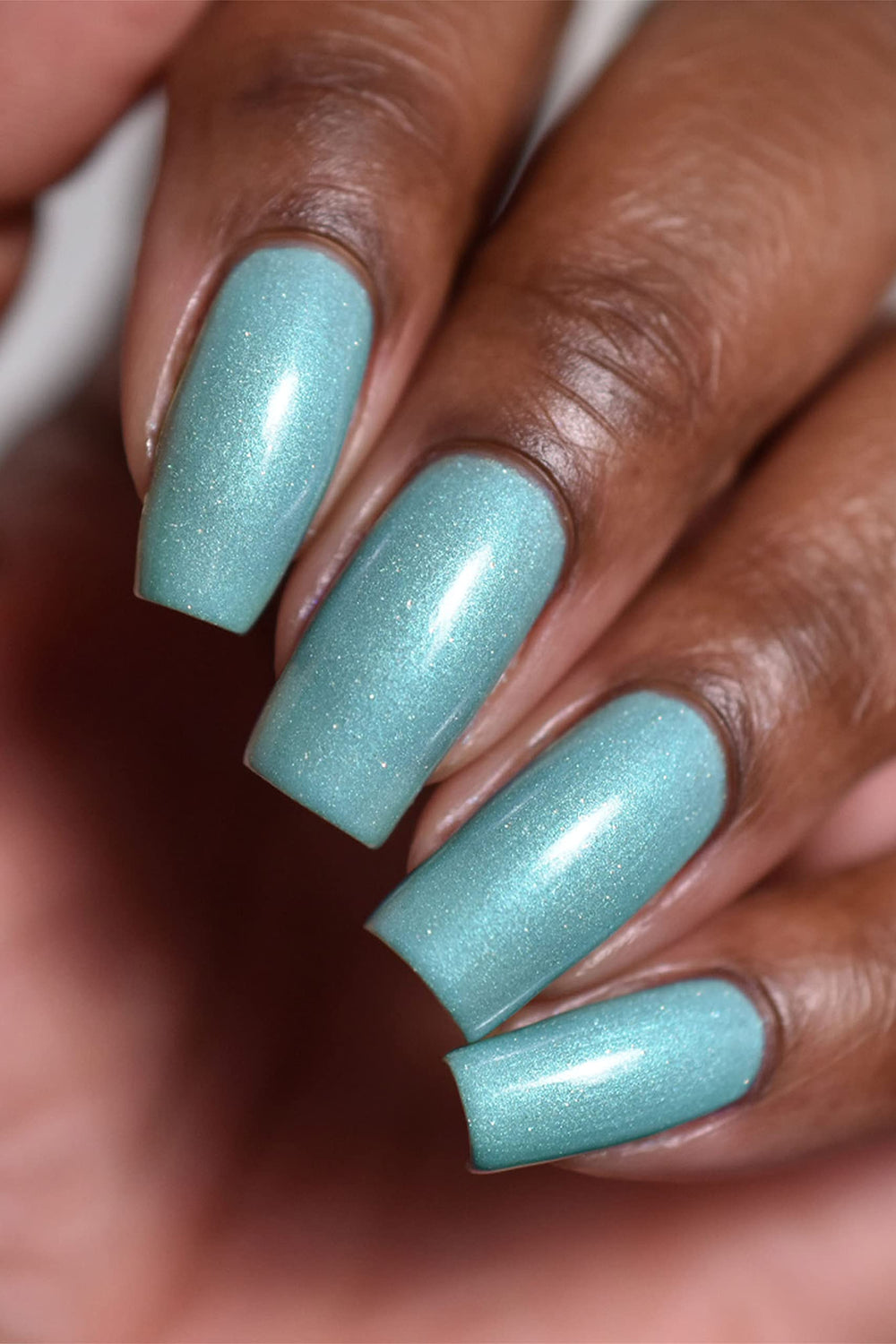 Cirque Colors Luna holographic sparkle close-up emphasizes premium vegan formula sheen.