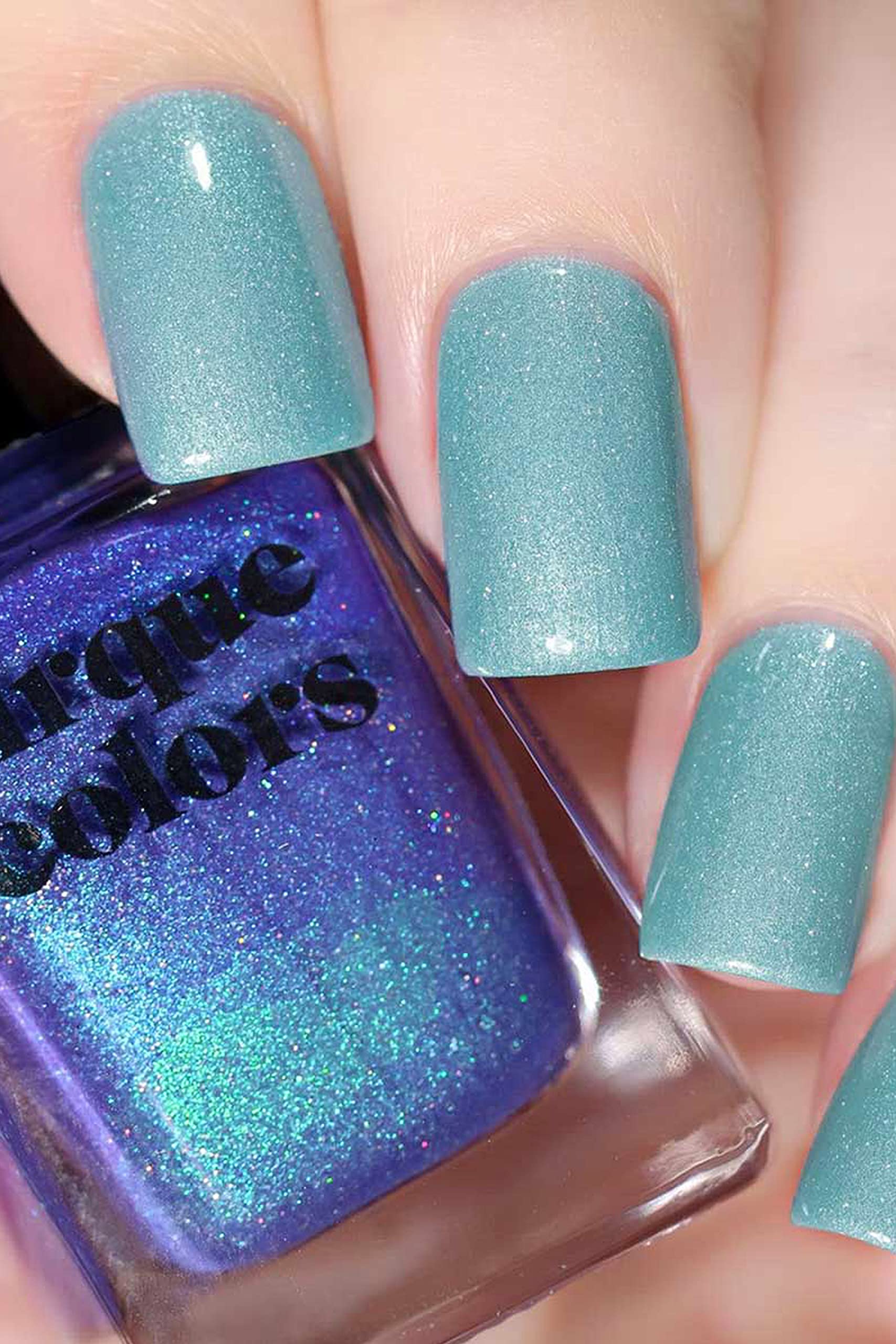 Cirque Colors Luna two-coat opacity example highlights rich, even coverage during wear.