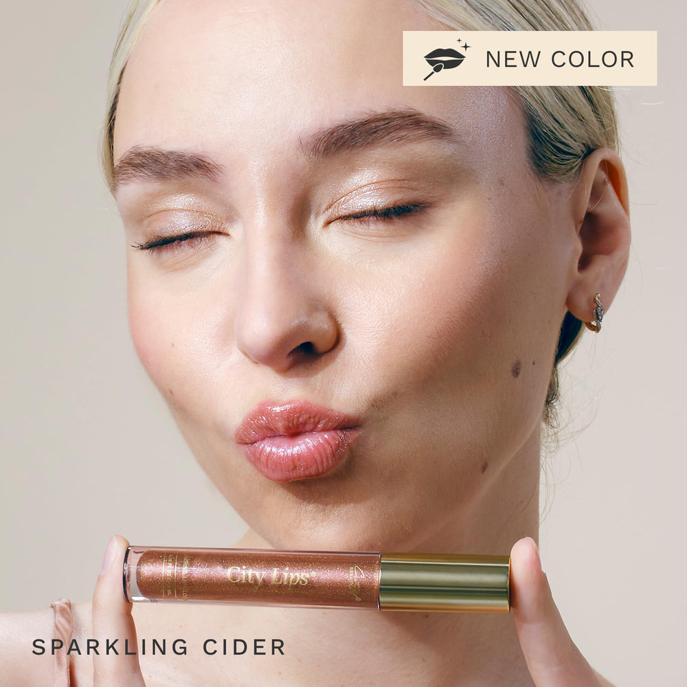 City Beauty City Lips Sparkling Cider hydration emphasis with smooth lips.