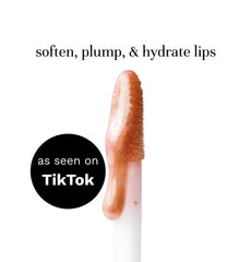 City Beauty City Lips Sparkling Cider swirl demonstrates shimmering finish on lips.