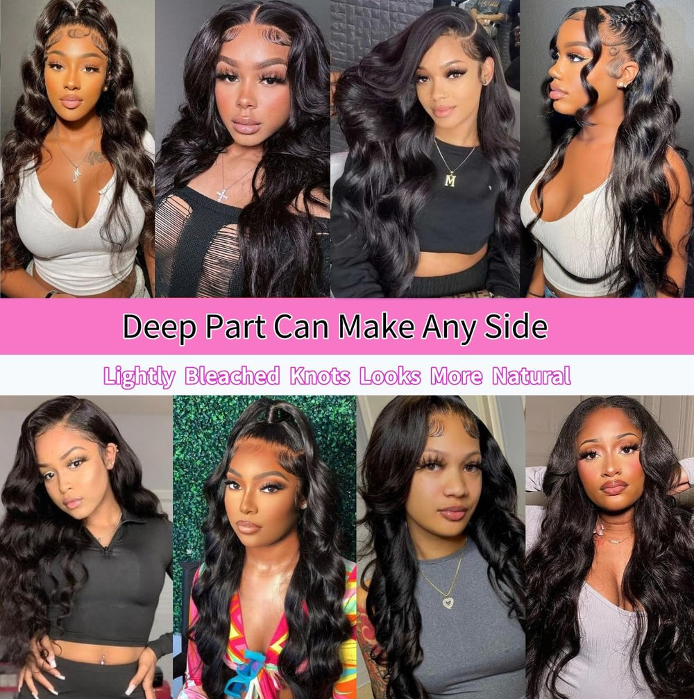CITY GIRL lace front enables middle or side parts for versatile styling.