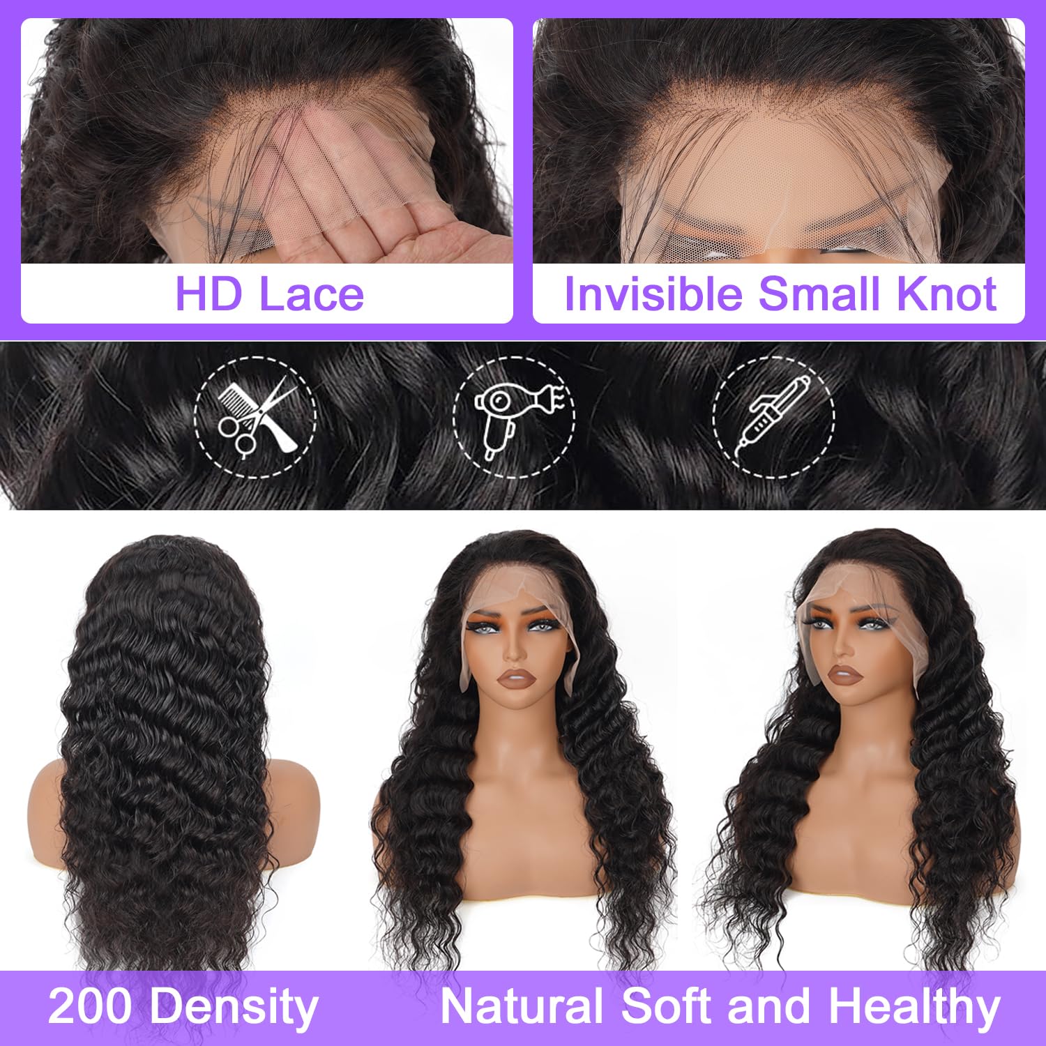 CITY GIRL baby hair and natural parting deliver soft edges and realistic finish