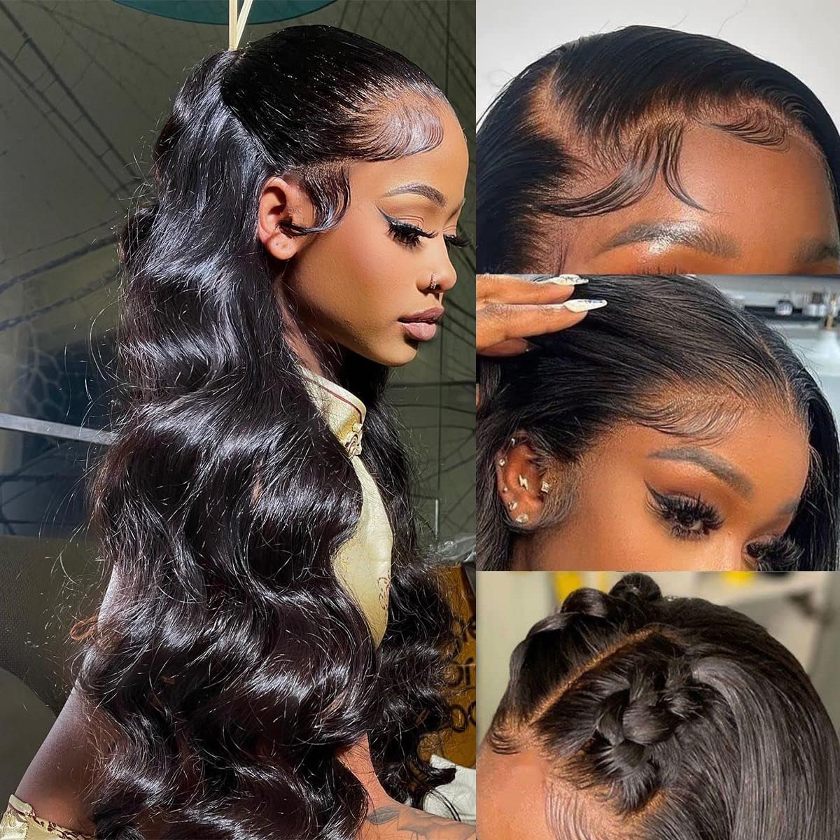 CITY GIRL 24-inch body wave lace-front wig with natural look for daily wear.
