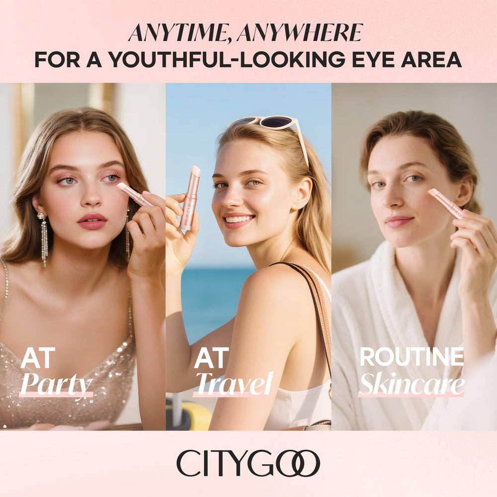 CITYGOO Caffeine Eye Cream Stick ingredients include niacinamide to boost elasticity.