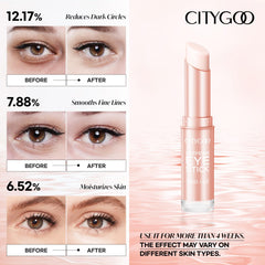CITYGOO Caffeine Eye Cream Stick texture offers cooling sensation for refreshed eyes.