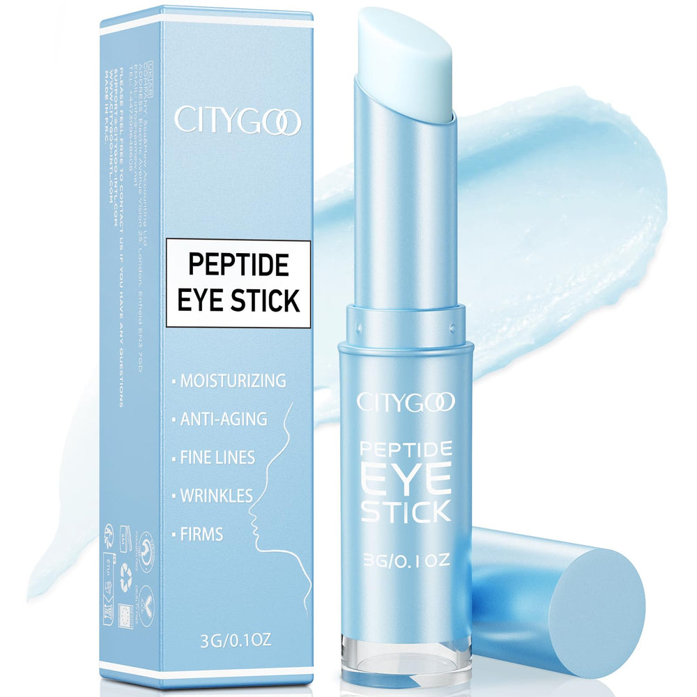 CITYGOO Retinol Eye Stick closeup highlighting smooth glide and moisture boost.