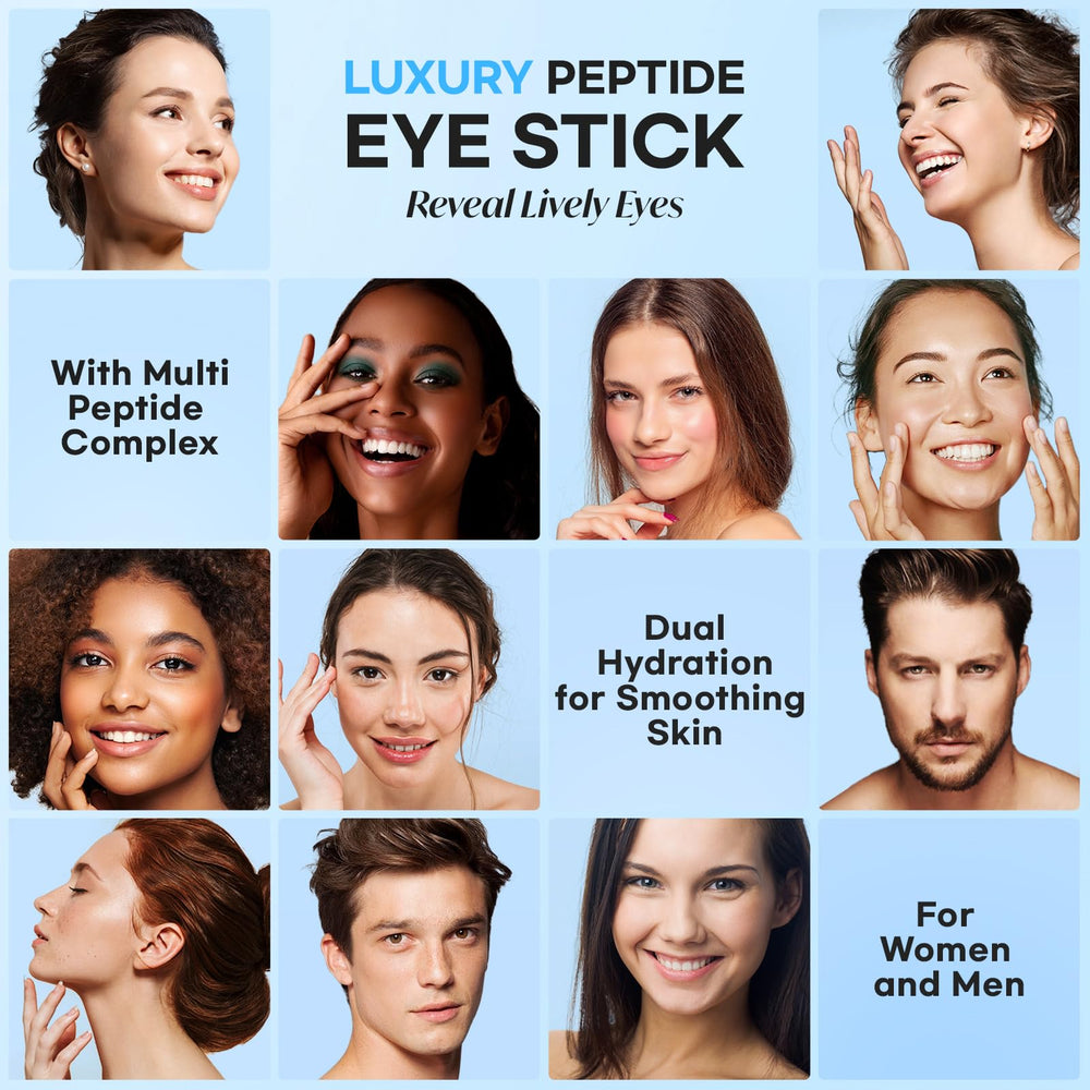 CITYGOO Retinol Eye Stick under-eye contour close-up highlighting smoothing fine lines.