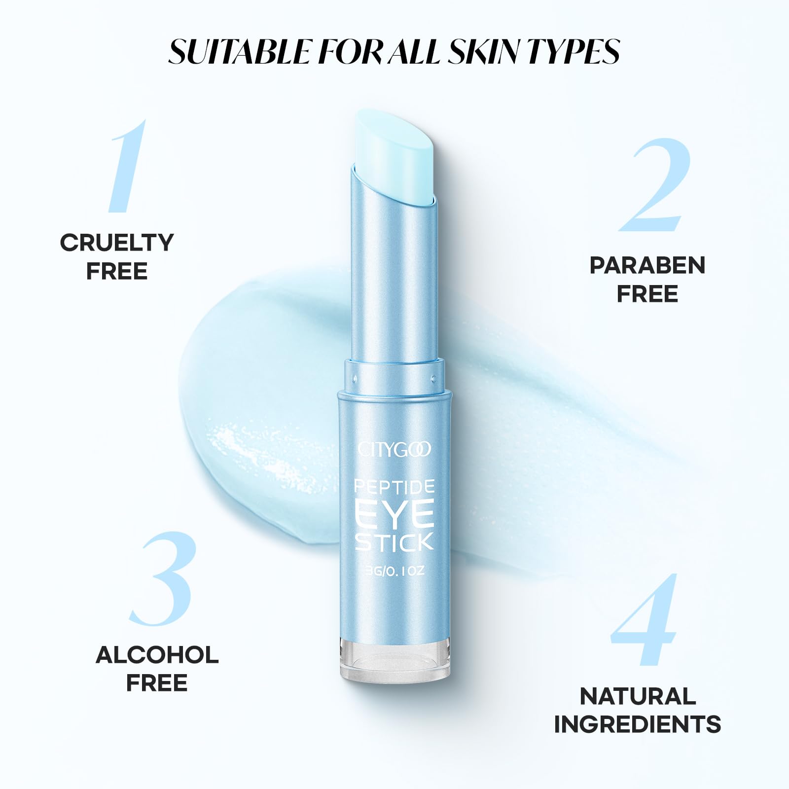 CITYGOO Retinol Eye Stick product shot showing compact size for daily use.