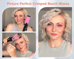 CIVEYA Mini Crimper argan oil infused barrel adds shine during styling