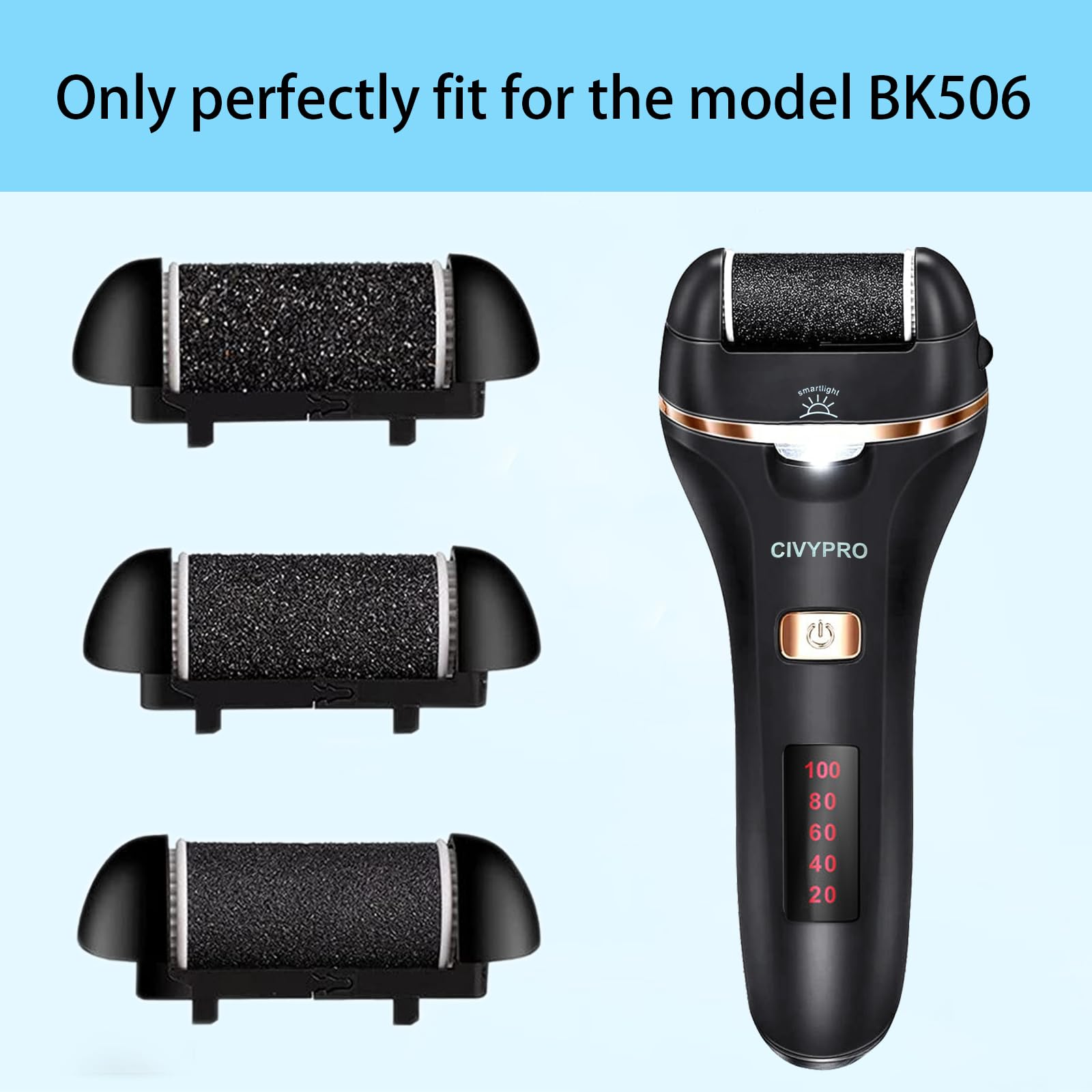 CIVYPRO regular coarse refill roller for BK-506 softens rough skin