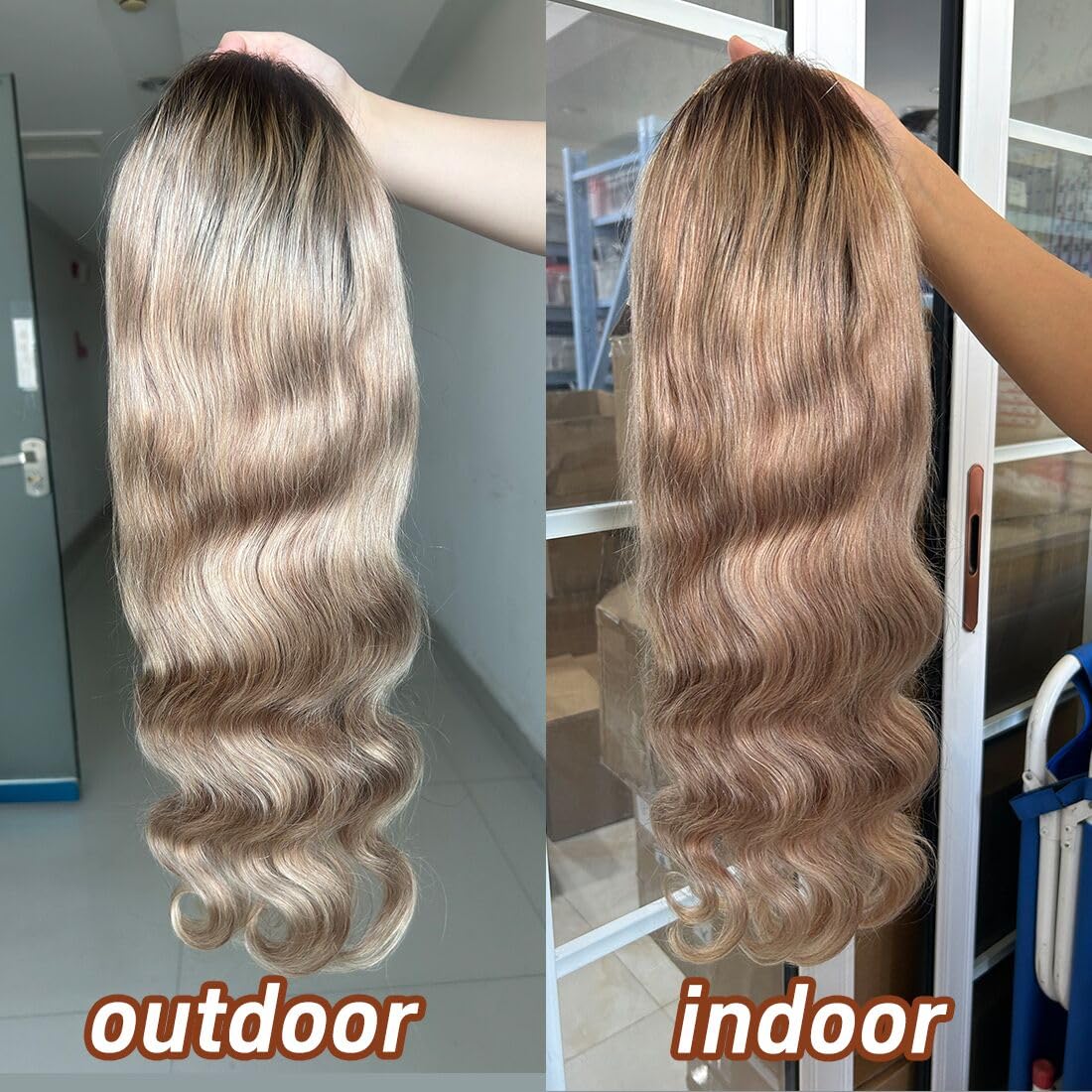 CIYOO HD transparent lace front wig offers invisible hairline for seamless blend.