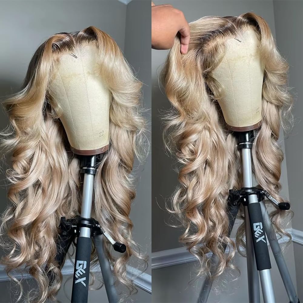 CIYOO platinum ash blonde wig with bleached knots for realistic scalp appearance.