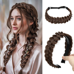 CJL HAIR 2PCs braided headbands packaged for gifting and storage