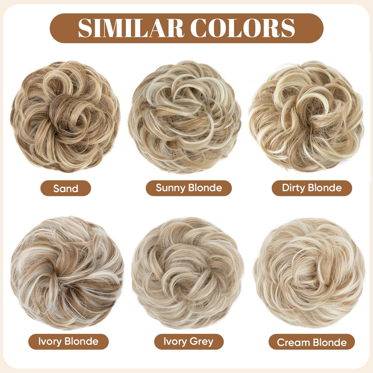 CJL HAIR adjustable bun piece fits most buns for secure, comfortable wear.
