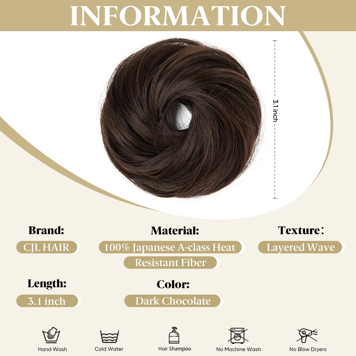 CJL HAIR mini curly bun side wear for easy all-day style