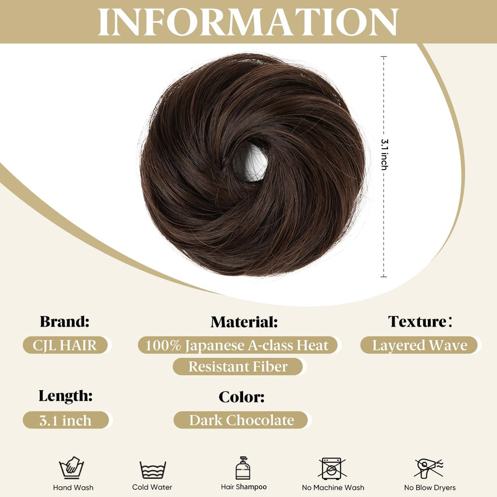 CJL HAIR mini curly bun side wear for easy all-day style