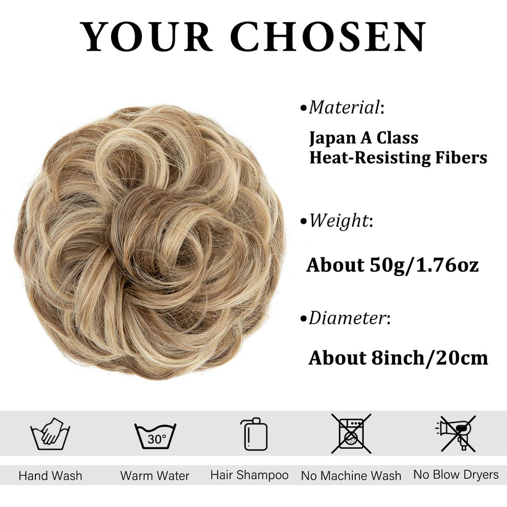 CJL HAIR sand color with wavy curly texture for effortless everyday styling.