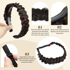 CJL HAIR color-matched multi-tone braid blends with natural hair