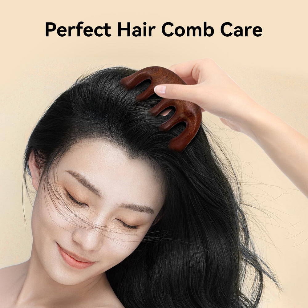 CKCLGTDM wooden massager promoting restful sleep through scalp relaxation