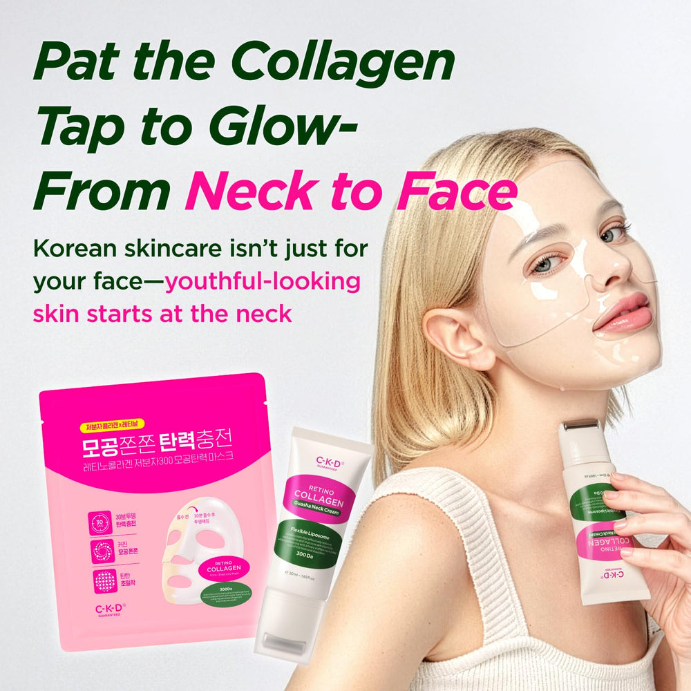 CKD collagen-retinol ingredients chart explains low-molecular collagen benefits for skin.