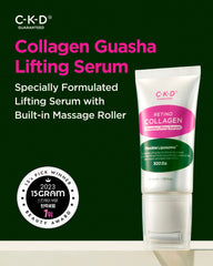 CKD Guasha serum texture swirl illustrating rich hydration from hyaluronic acid.