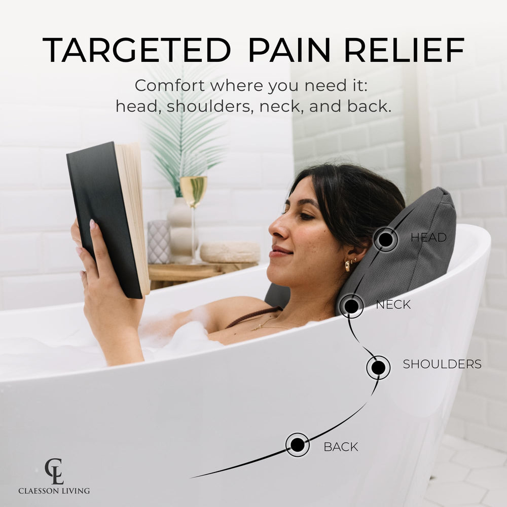 Claessonliving luxury bath pillow quick-drying materials resist odors and stains