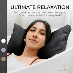 Claessonliving luxury bath pillow odor-resistant materials stay clean between uses