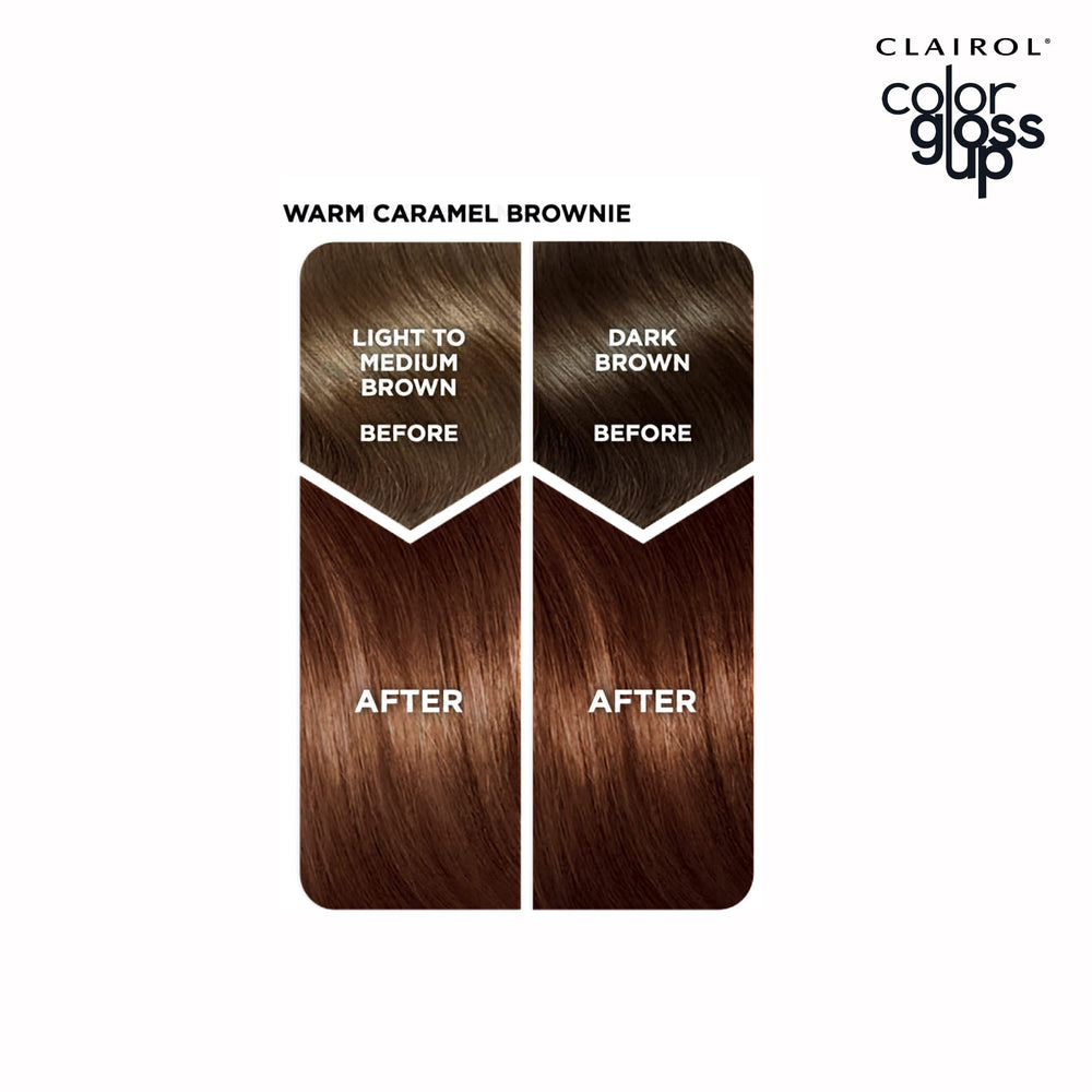 In-shower conditioning with Clairol Color Gloss Up formula