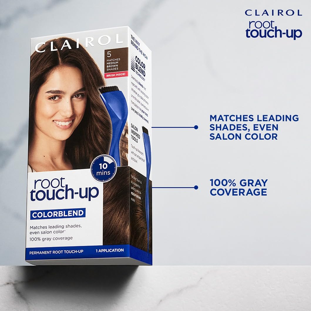 Clairol ColorBlend Technology ensures seamless root-to-tip blending.