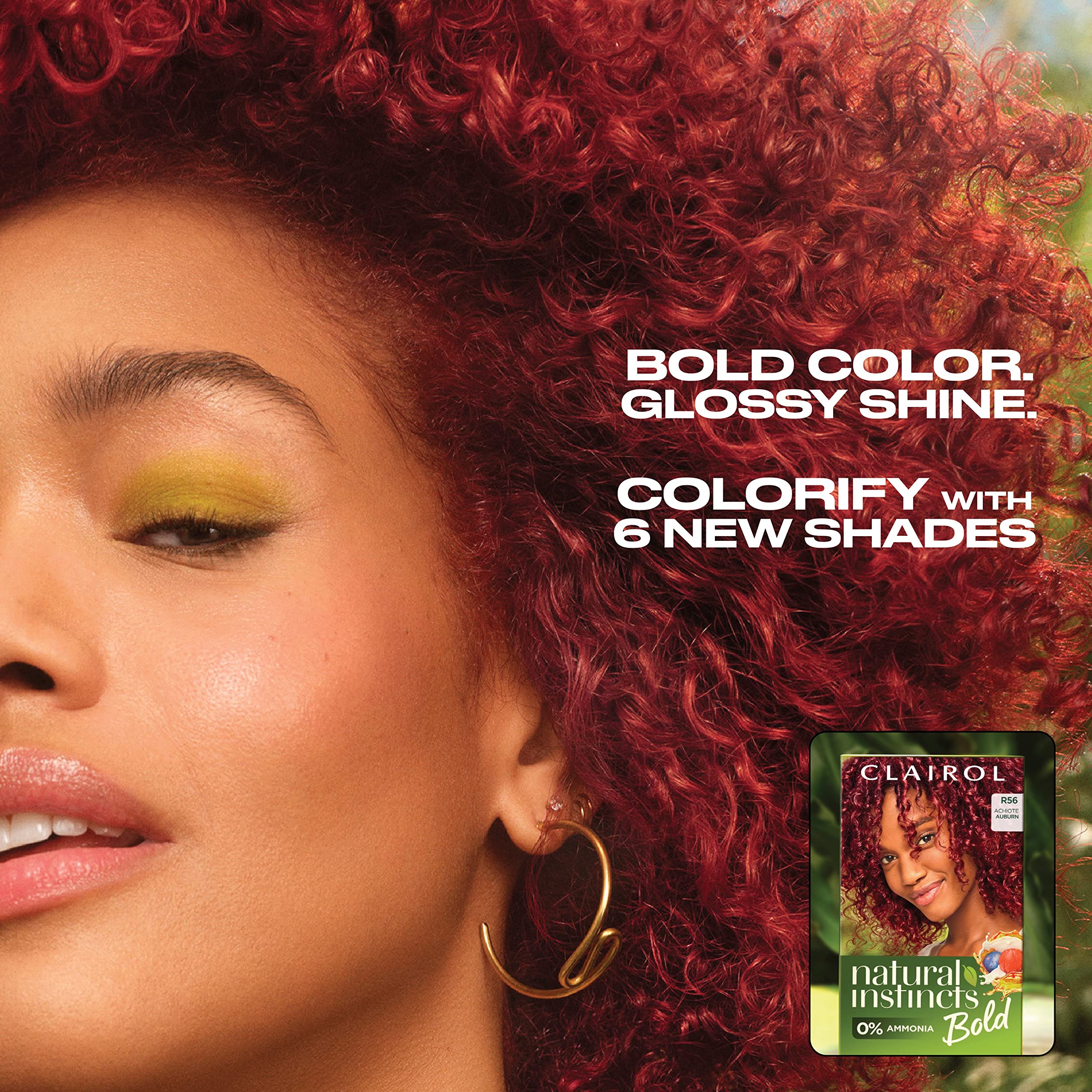 Aplicación de Clairol Natural Instincts Bold en cabello oscuro para tono intenso.
