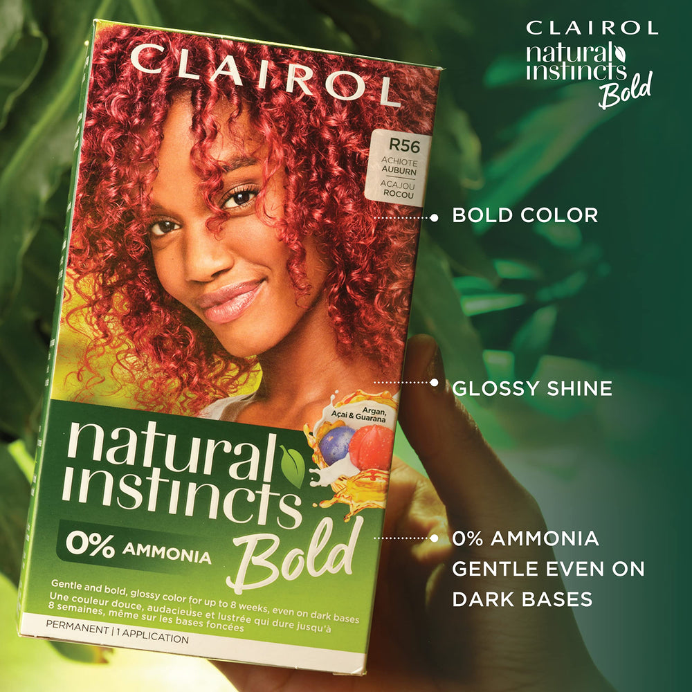 Tarjeta swatches de Clairol Natural Instincts Bold para visualizar tono.