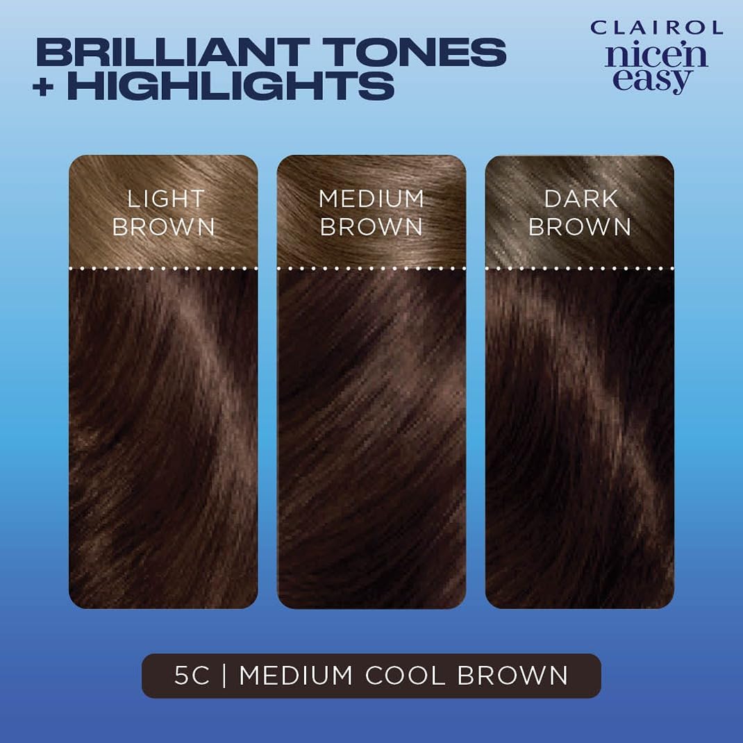 Clairol Nice'n Easy root-application technique for natural-looking roots.