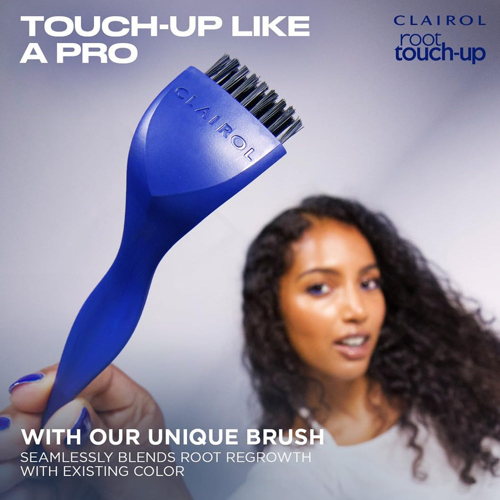 Clairol Root Touch-Up before and after comparison with natural results.