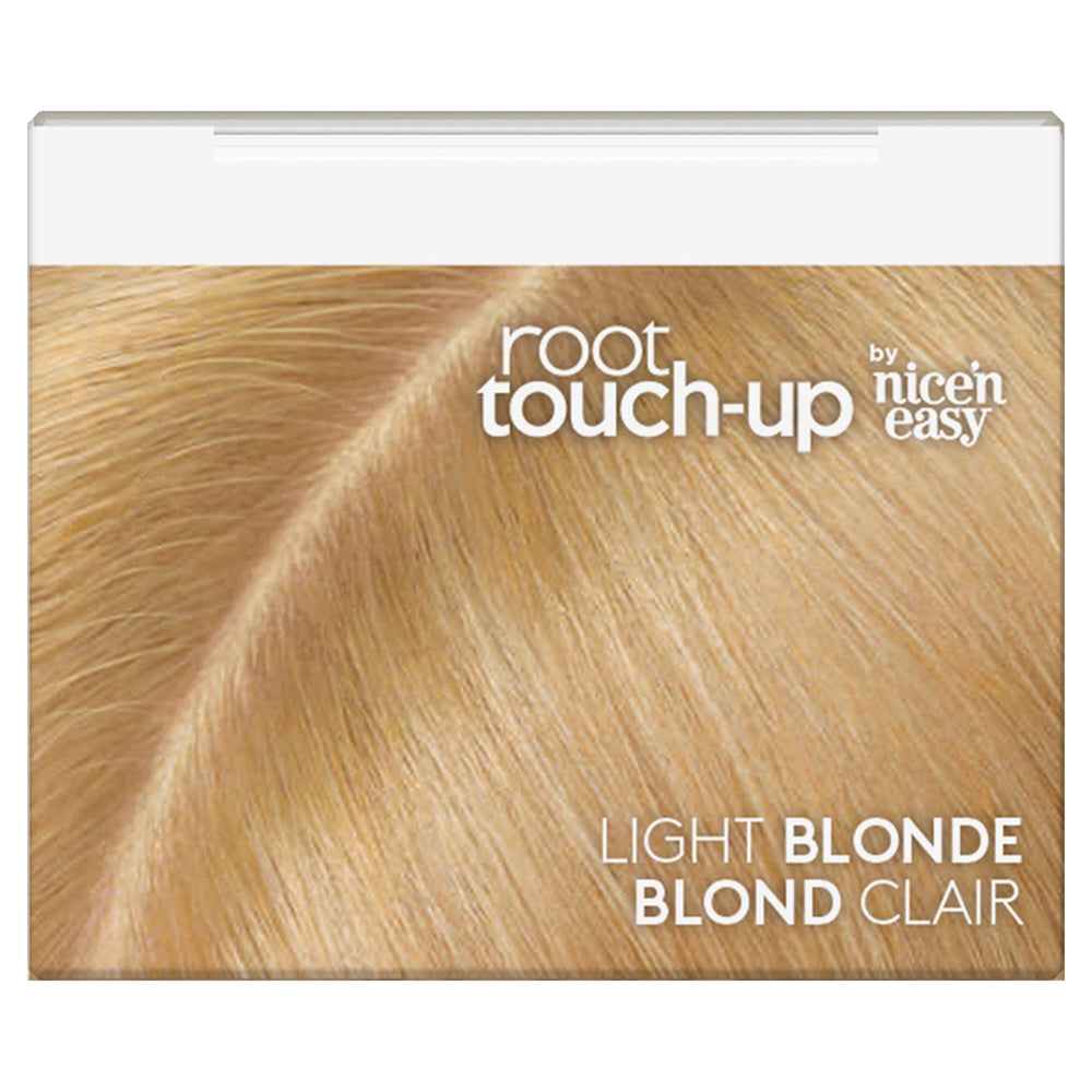 Clairol Root Touch-Up delivers gray coverage in about 10 minutes.