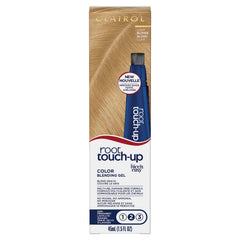 Clairol Root Touch-Up Gel in 8 Blonde being applied for quick gray coverage.