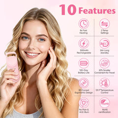 Claities heated eyelash curler demonstrates three-second curl at the root