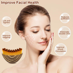 Clapery lymphatic contour brush face-outline demonstrates precise cheek contouring.