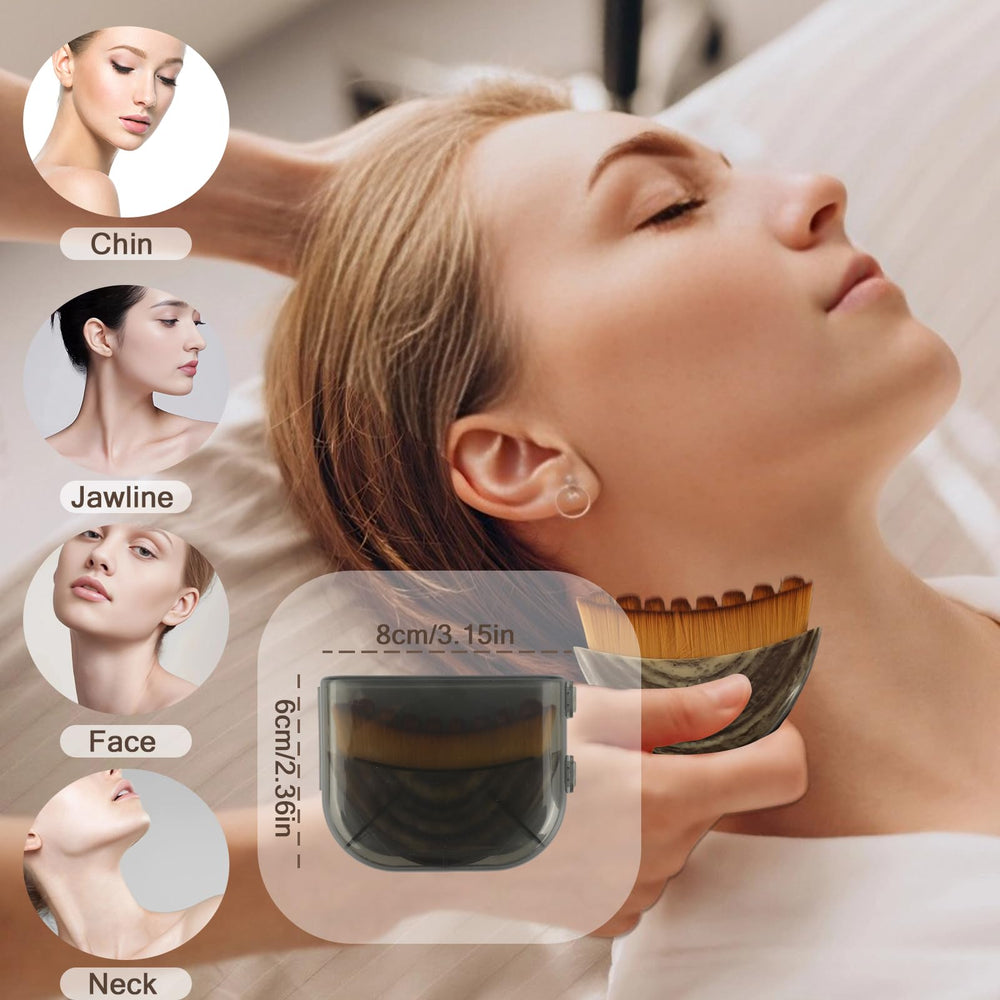 Clapery lymphatic contour brush ergonomic design reduces fatigue during use.