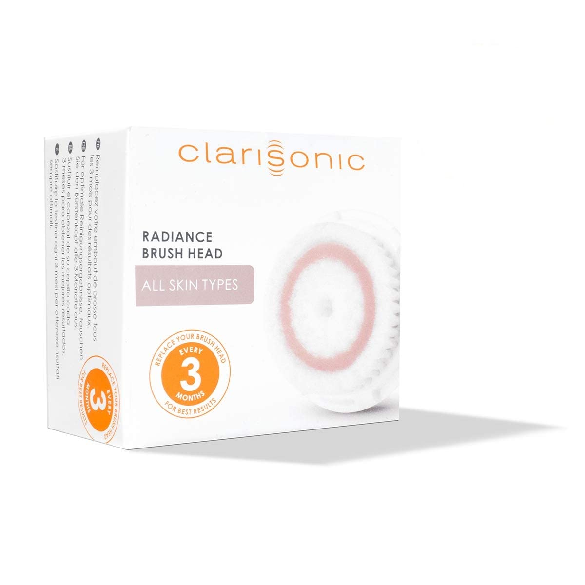 Clarisonic Radiance brush head for Alpha Fit X suits multiple Clarisonic devices with gentle cleansing.