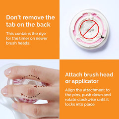 Clarisonic Radiance brush head for Alpha Fit emphasizes delicate cleansing for radiant complexion.