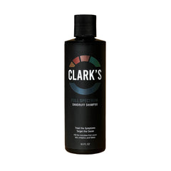 Clark's Full Spectrum Dandruff Shampoo bottle pour supports even application and scalp care.