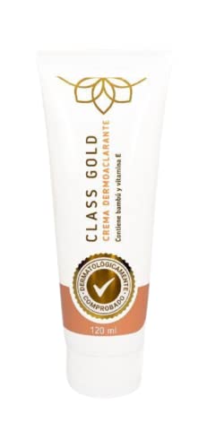 Class Gold Dermoaclarante cream with bamboo and Vitamin E promotes hydration and depigmentation.