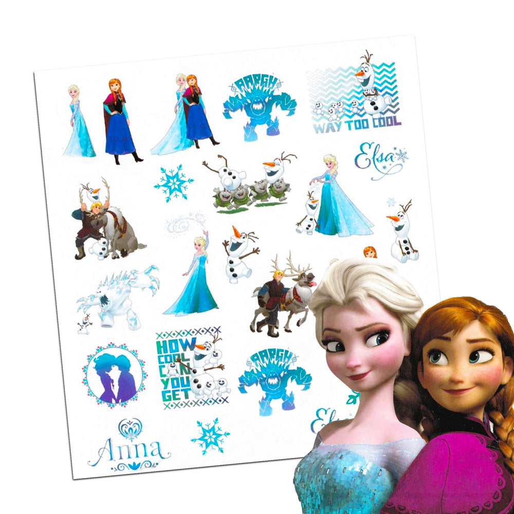 Classic Disney Cars tattoo sheet, fun racing-themed designs for celebrations.