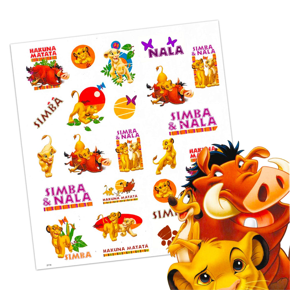 Classic Disney Mickey Mouse tattoo sheet, versatile for costumes and party favors.