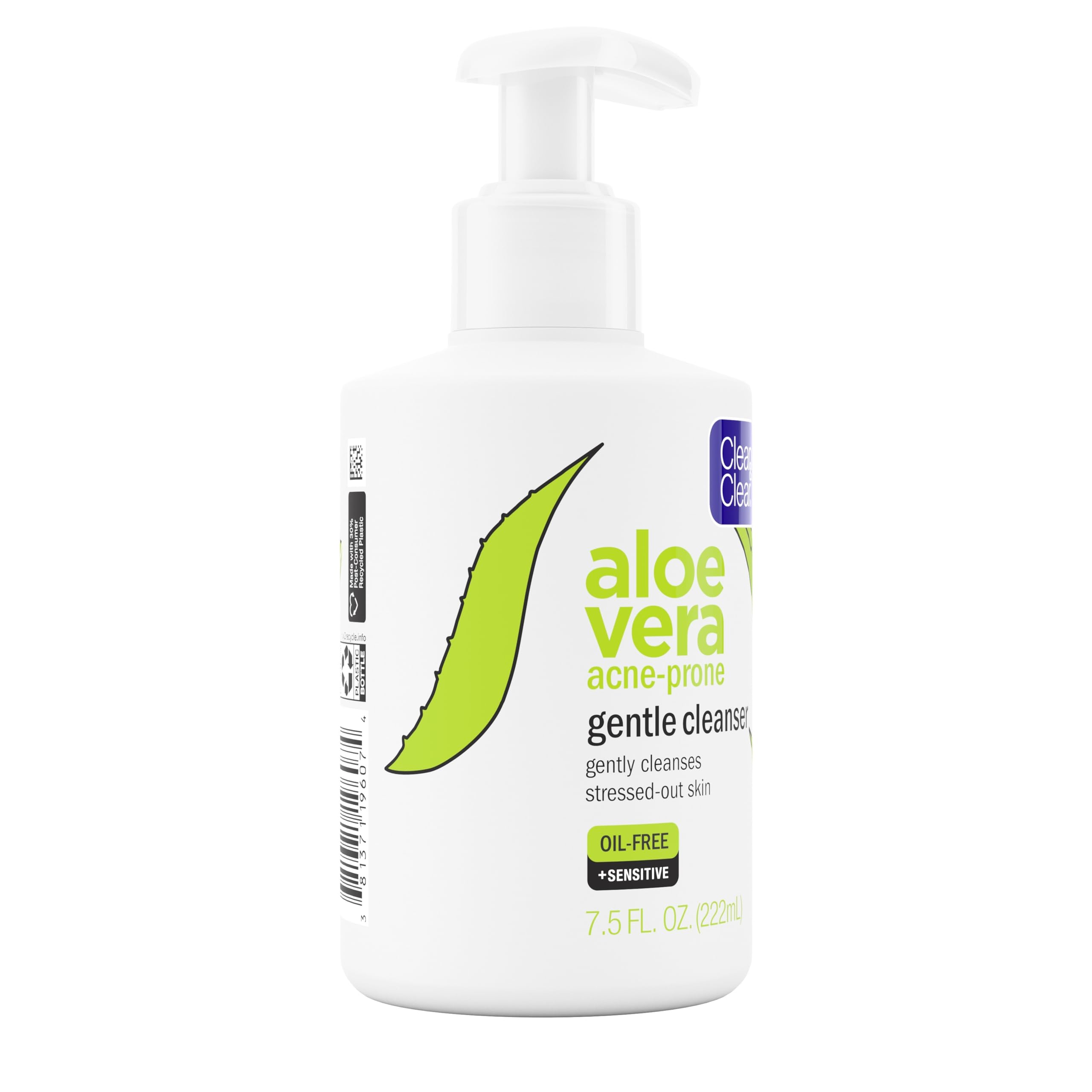 Clean & Clear Aloe Vera face wash application demo shows gentle routine.