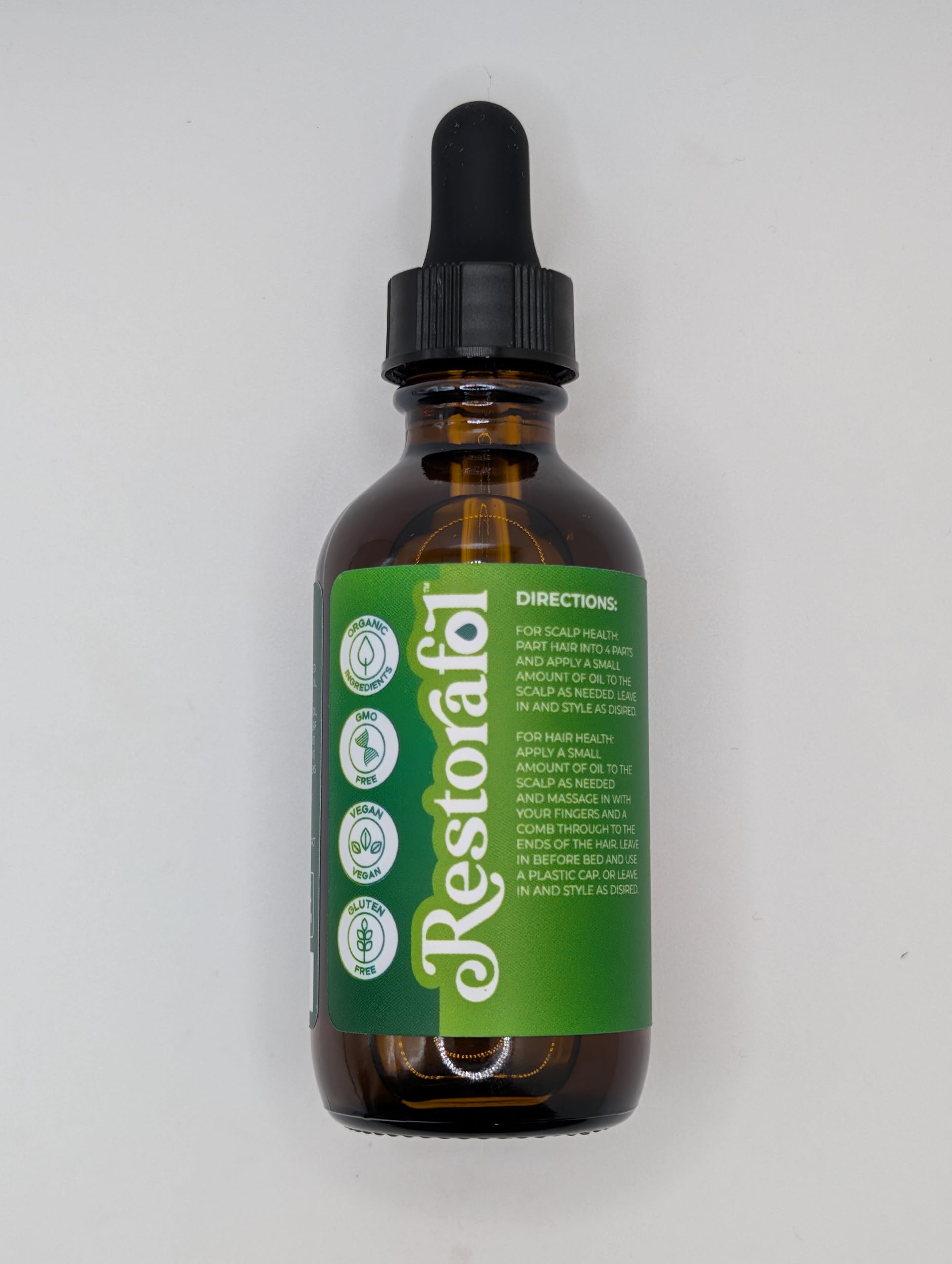 Clean Beauty Saw Palmetto Hair Care bottle references growth-supporting ingredients.